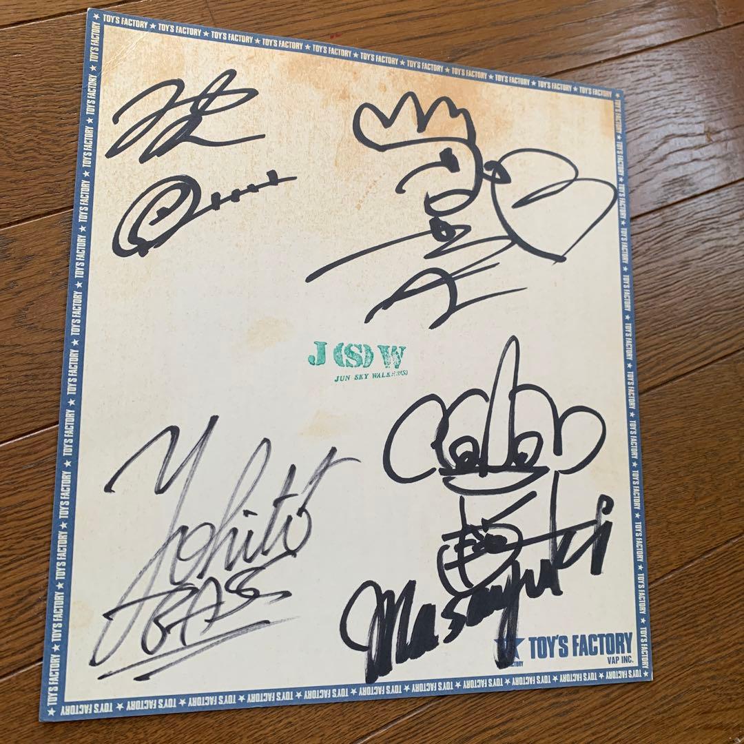 JUN SKY WALKER(S) バンド初期の直筆サイン色紙