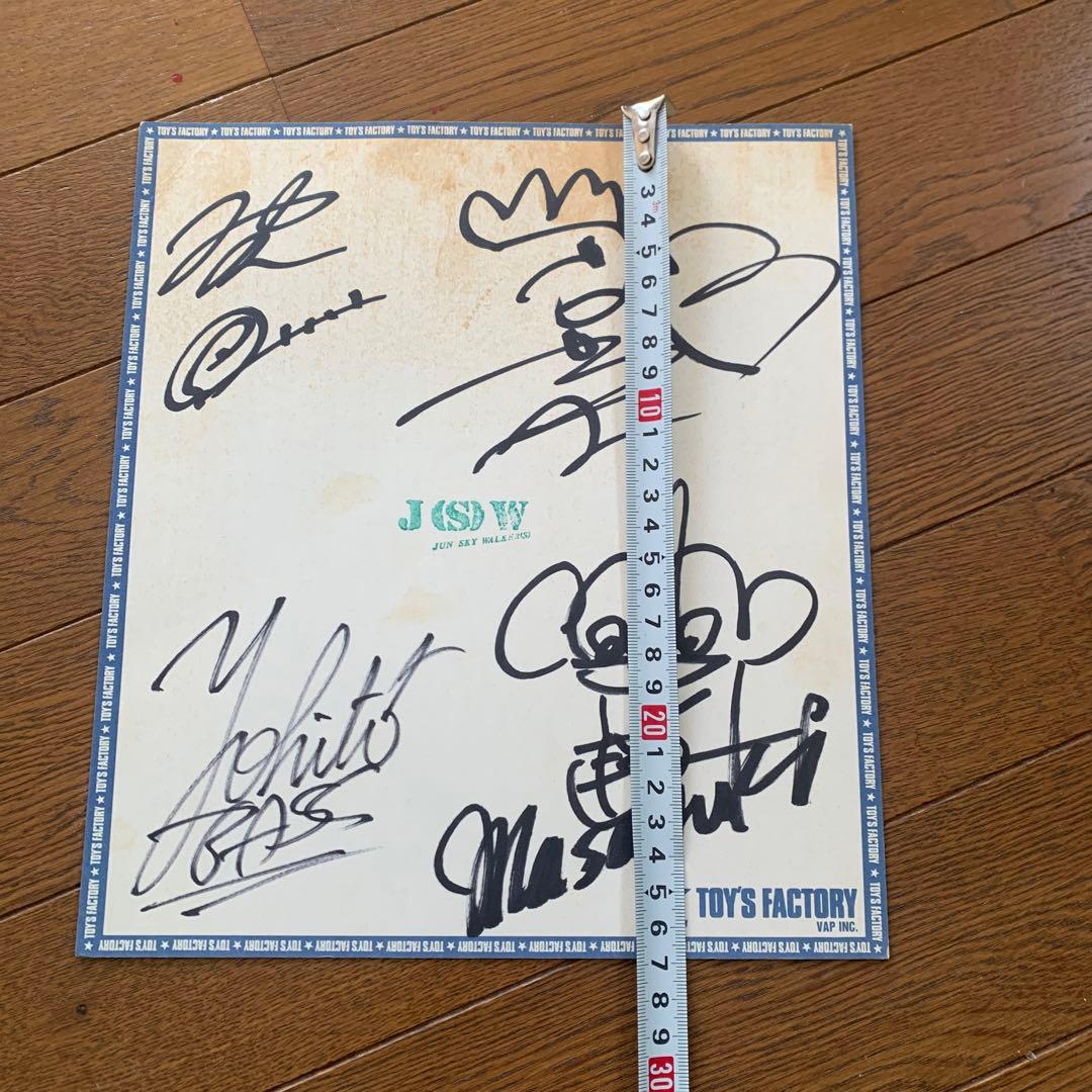 JUN SKY WALKER(S) バンド初期の直筆サイン色紙