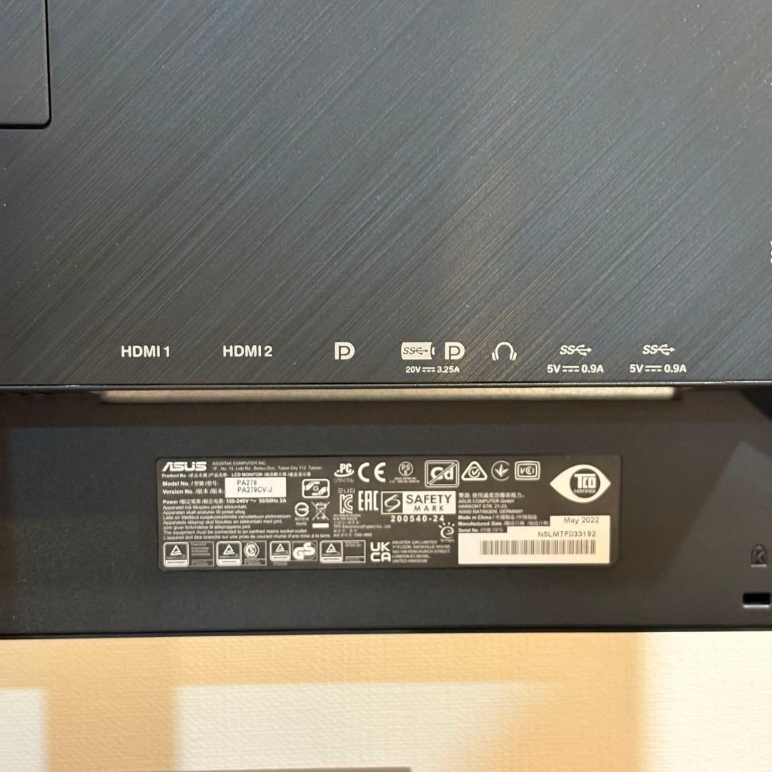 ASUS 4K モニター 27インチ PA279CV-J
