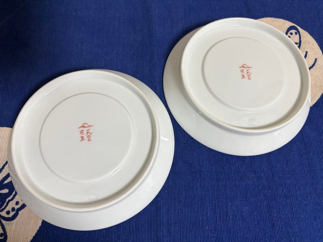 深川製磁　ブルーチャイナ　カップ&ソーサーペア