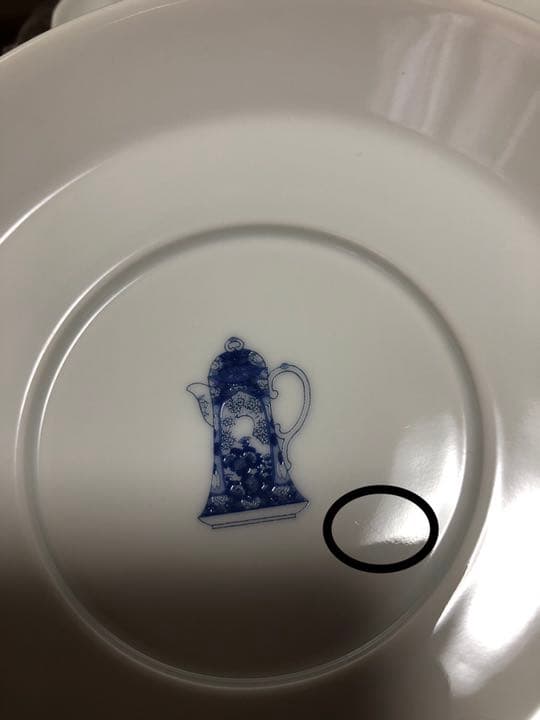 深川製磁　ブルーチャイナ　カップ&ソーサーペア