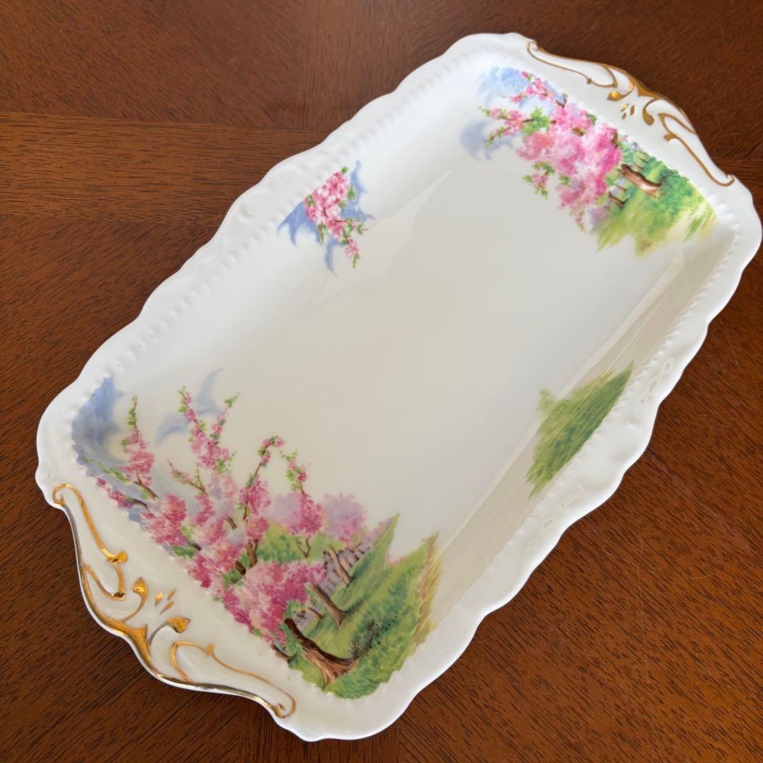 【レア美品】ロイヤルアルバート★ブロッサムタイム★サンドイッチプレート