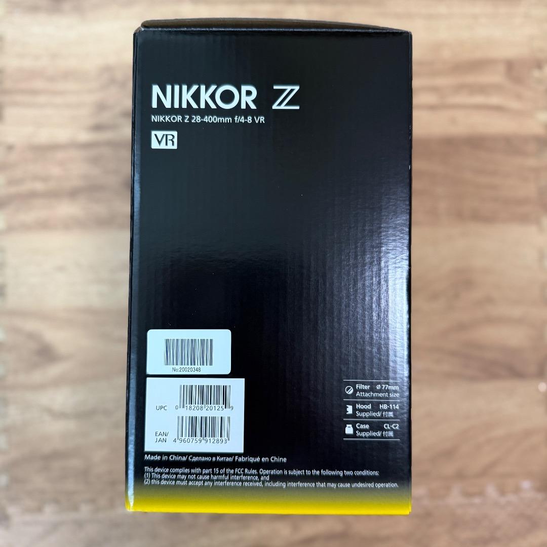 NIKKOR Z 28-400mm f/4-8 VR ニコン 2024年7月購入
