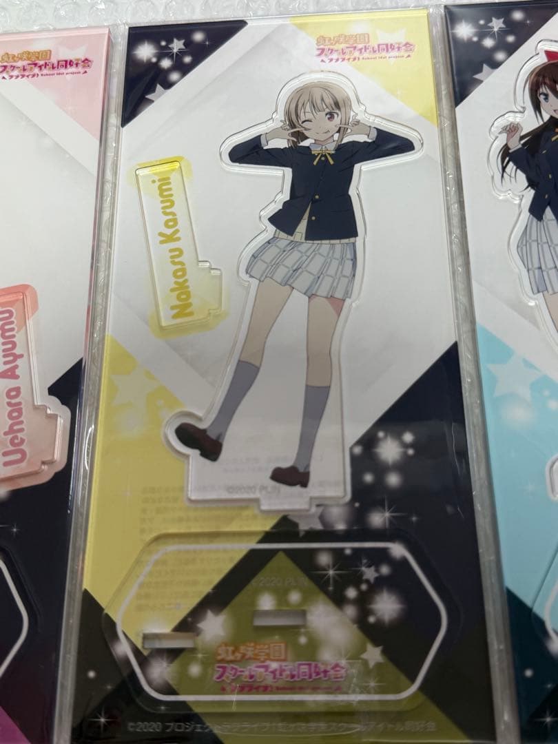上原歩夢 中須かすみ 桜坂しずく 冬制服 アクリルスタンド ラブライブ! 虹ヶ咲