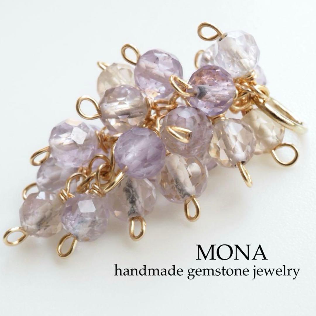 【blue.ks】 クィーンコンクシェルの花弁ネックレストップ