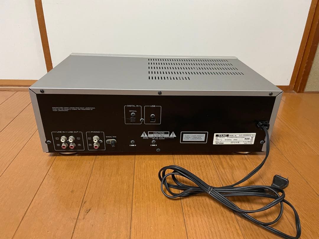 【美品】TEAC AD-RW900 CDカセットレコーダー