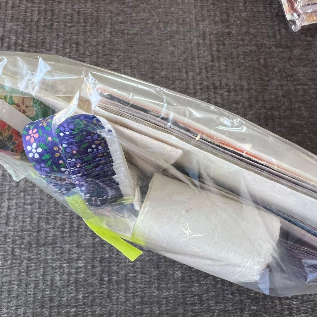 新品未使用 越前和紙 切れ端 千代紙 ハガキ ポチ袋など