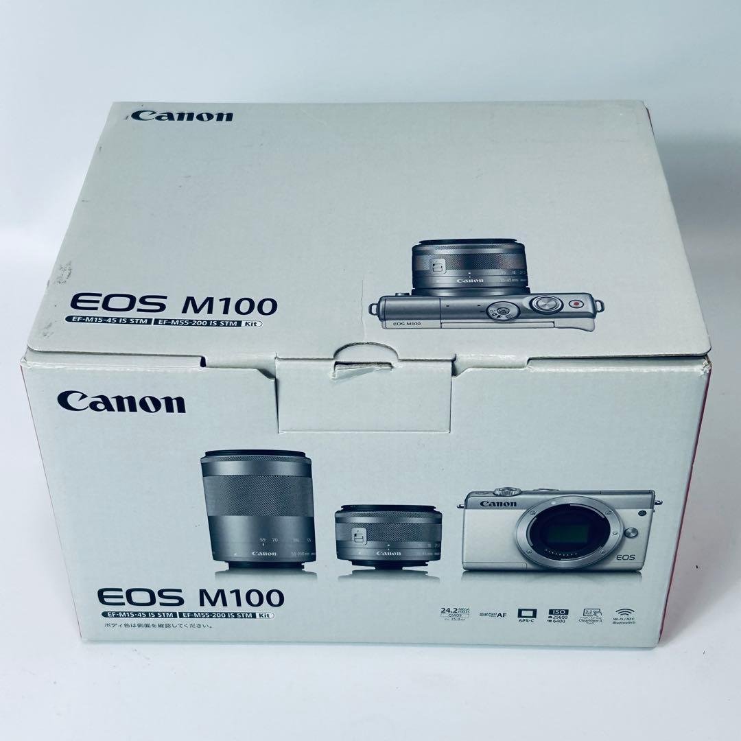☆極美品☆ Canon EOS M100 ダブルズームレンズキット
