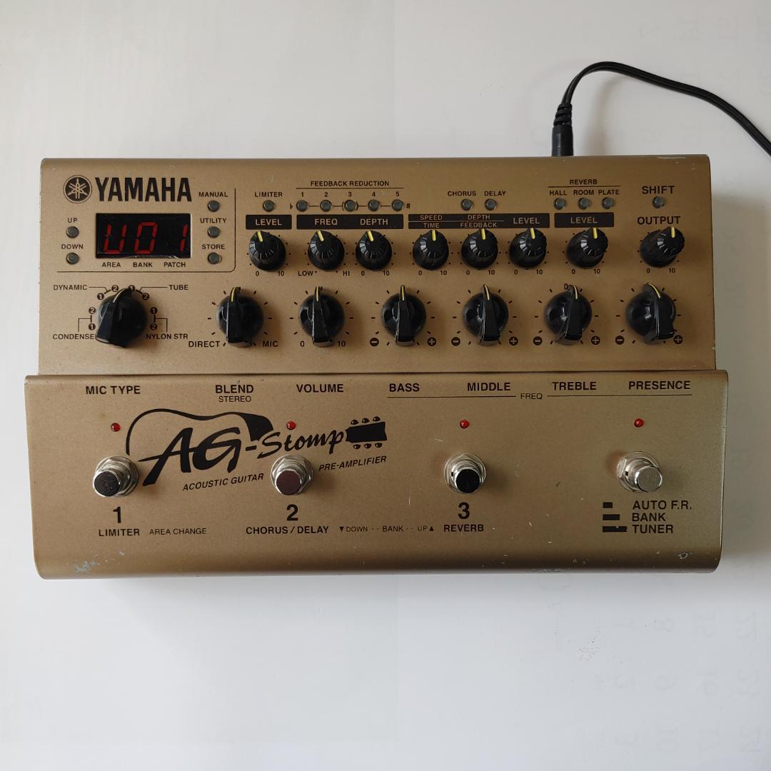 【希少】YAMAHA AG-Stomp エレアコ用プリアンプ 生産終了品