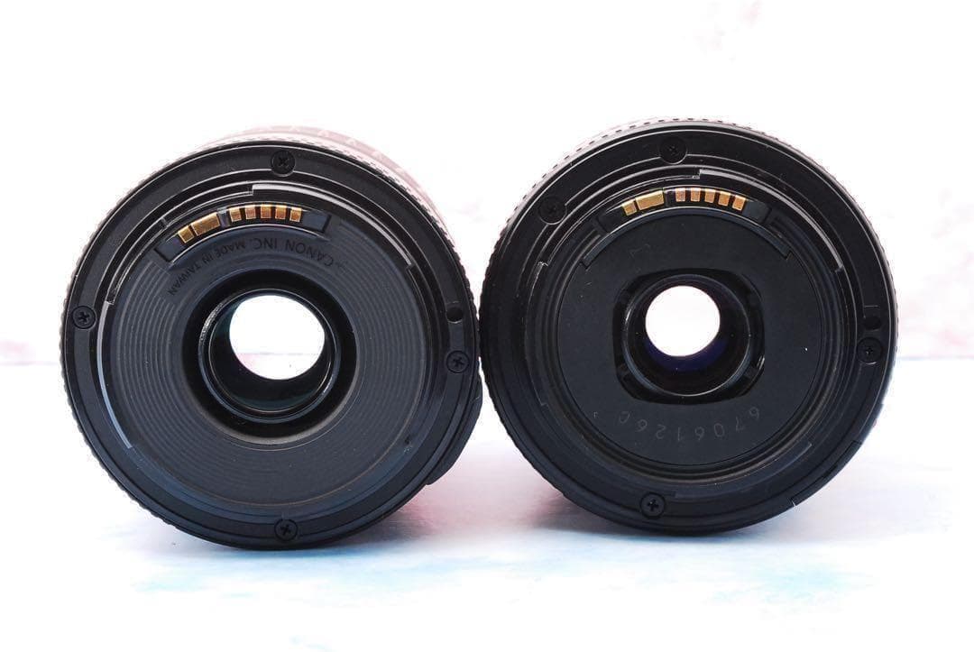 Canon Kiss X2★一眼レフカメラ★バッグ付★望遠レンズ付Wレンズ