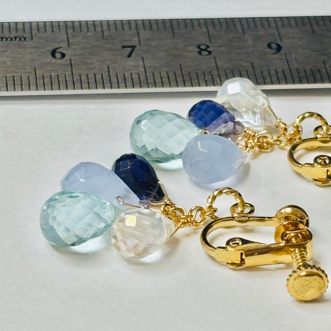 天然石イヤリング　A288