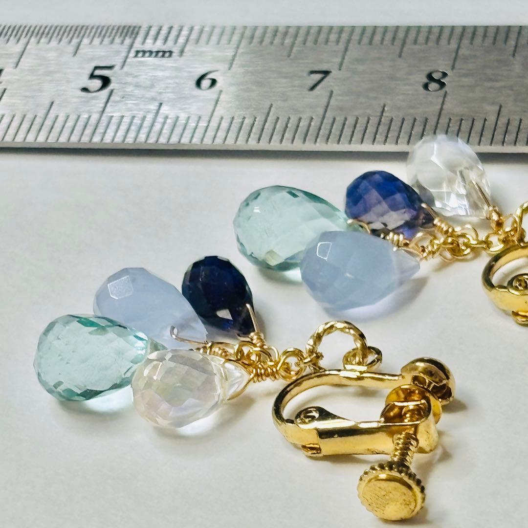 天然石イヤリング　A288