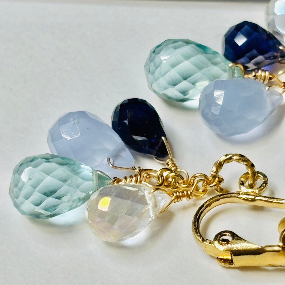 天然石イヤリング　A288