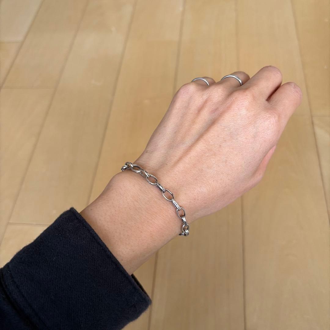 ▫️NB177▫️ 長さはオーダーで♪ カレンシルバー　ブレスレット