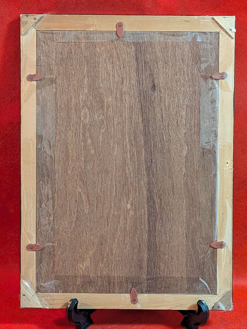 江戸時代後期頃阿波國蔵出狩野派絵師亀絵図墨描き縦４４Ｘ横３２㌢ガラス額装当時物品