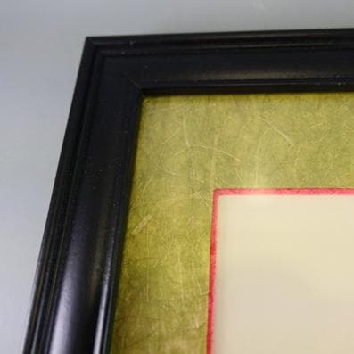 ツバキの額装品（ボタニカルアート）