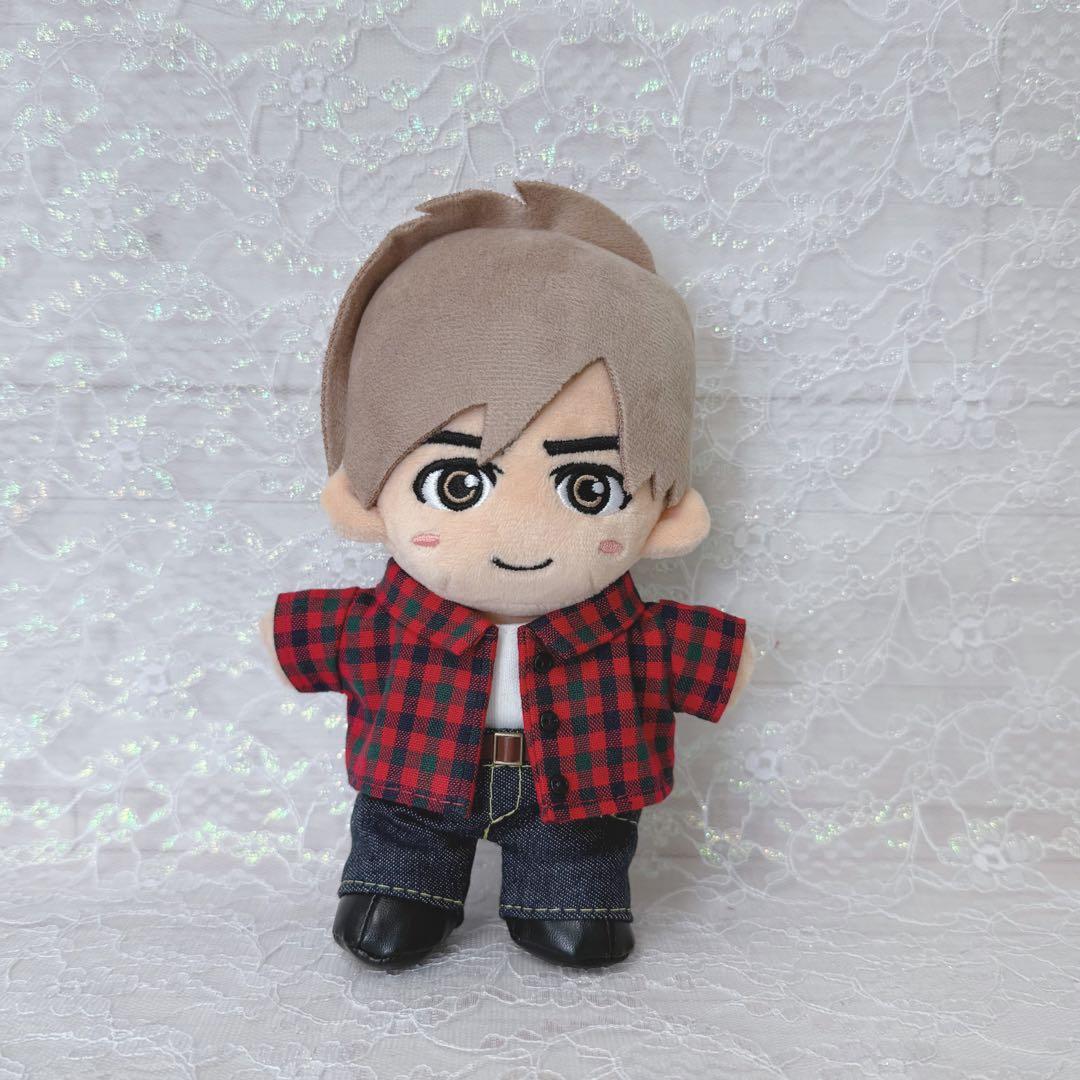 Chamaru様　ぬいタク　ぬい服　チェックシャツコーデ