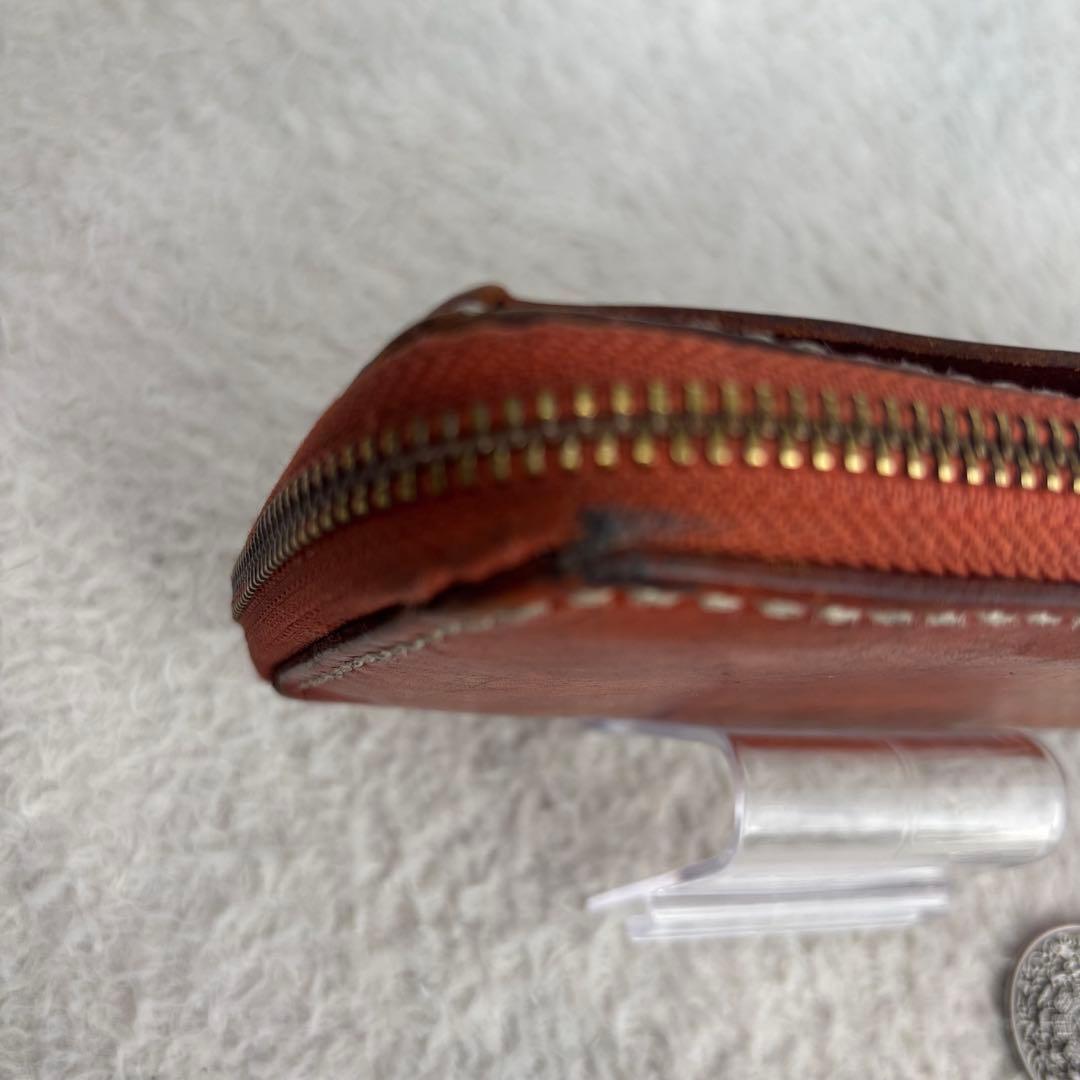 九宮転運財布 ハンドメイド ラウンドエッヂ財布 チャーム付き