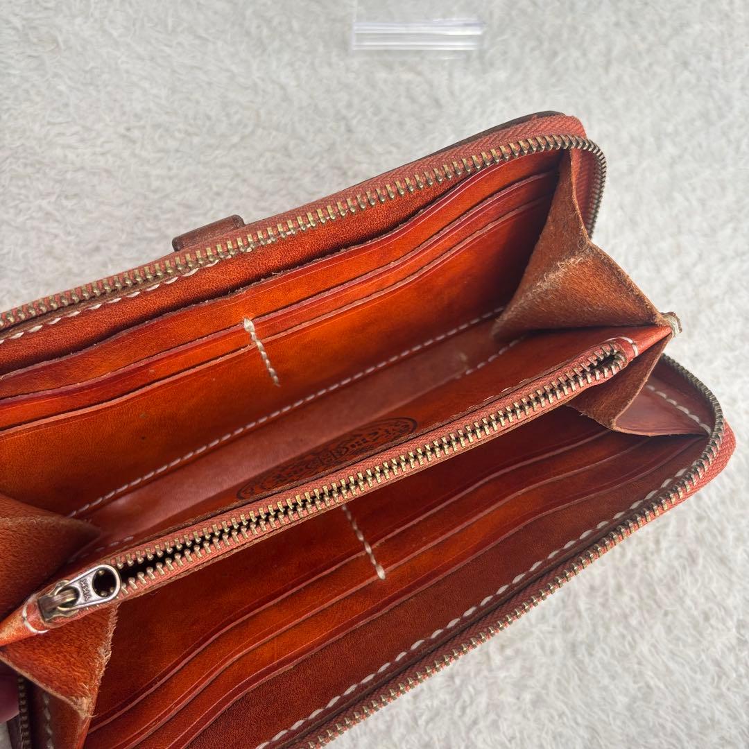 九宮転運財布 ハンドメイド ラウンドエッヂ財布 チャーム付き