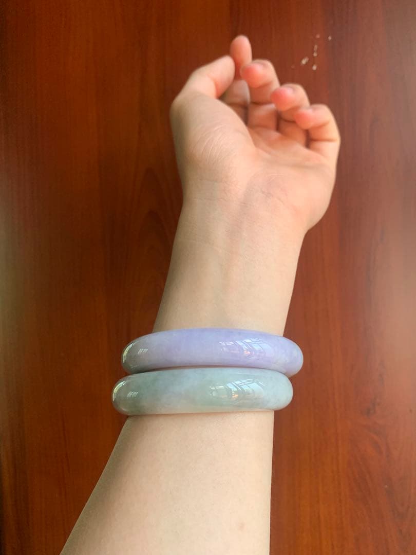 ジェイド バングル 紫