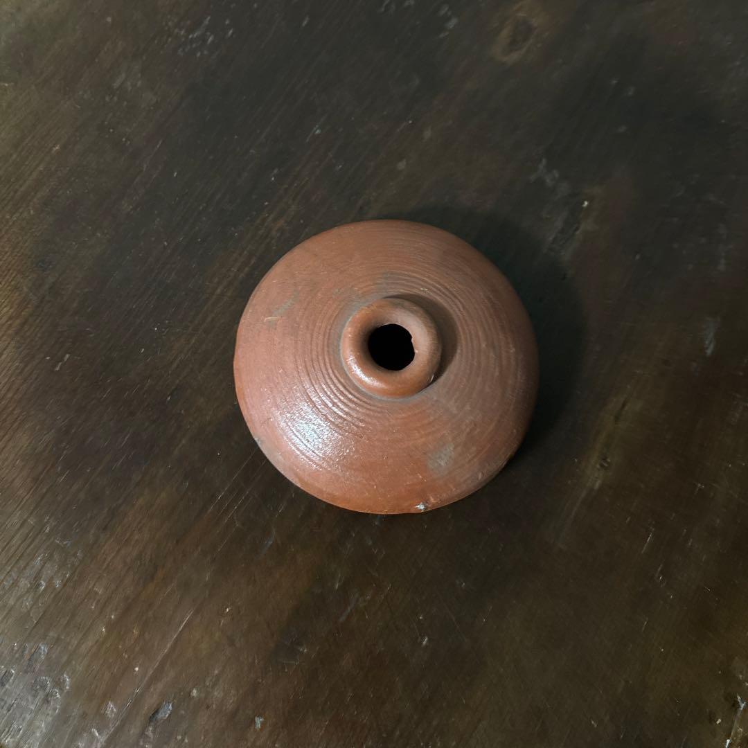 古備前油壷　江戸幕末〜明治　小壺 花器 民藝 アンティーク　検:白洲正子　李朝