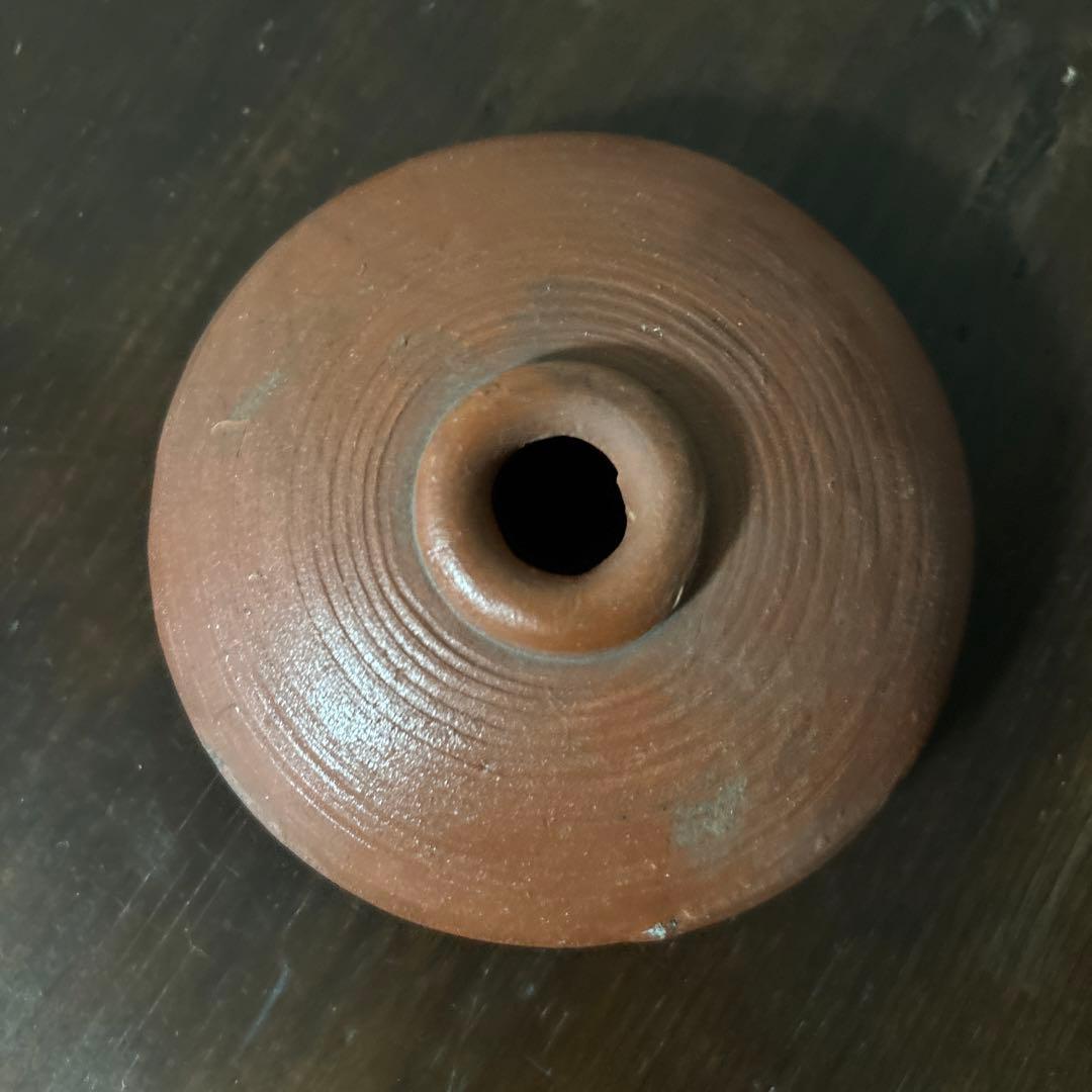 古備前油壷　江戸幕末〜明治　小壺 花器 民藝 アンティーク　検:白洲正子　李朝