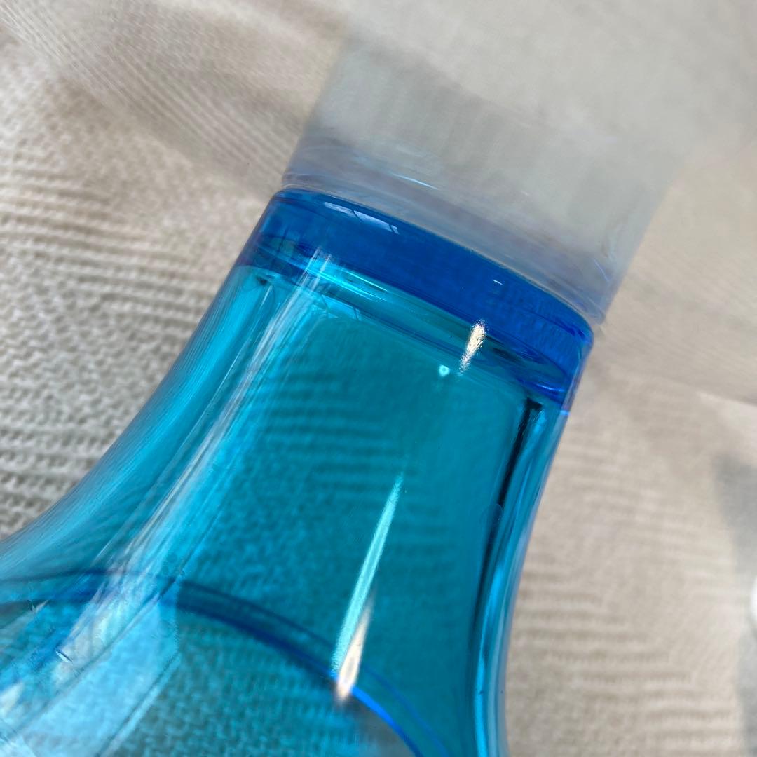 最終】昭和レトロ クリア ターコイズブルー高台 大皿フルーツコンポート佐々木硝子