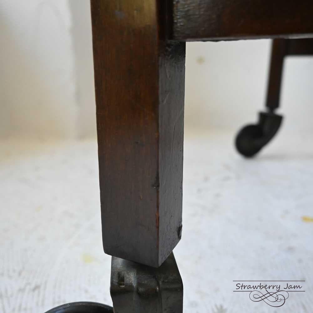 L3501-93 英国アンティーク オーク ワゴン 収納 トローリー イギリス