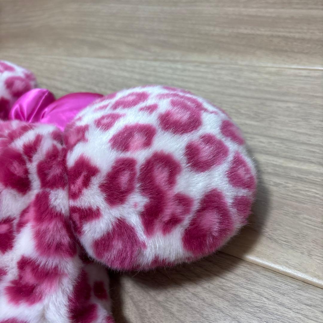 ディズニーランド　ファンキャップ　ピンク豹柄　帽子　匿名発送　即購入OK