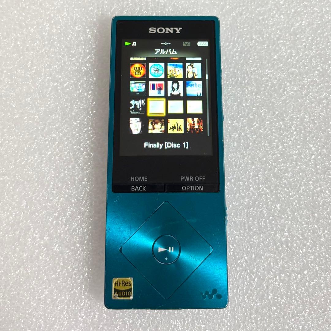 【バッテリー良好】ソニー　ウォークマン　NW-A25 ビリジアンブルー　ブルー