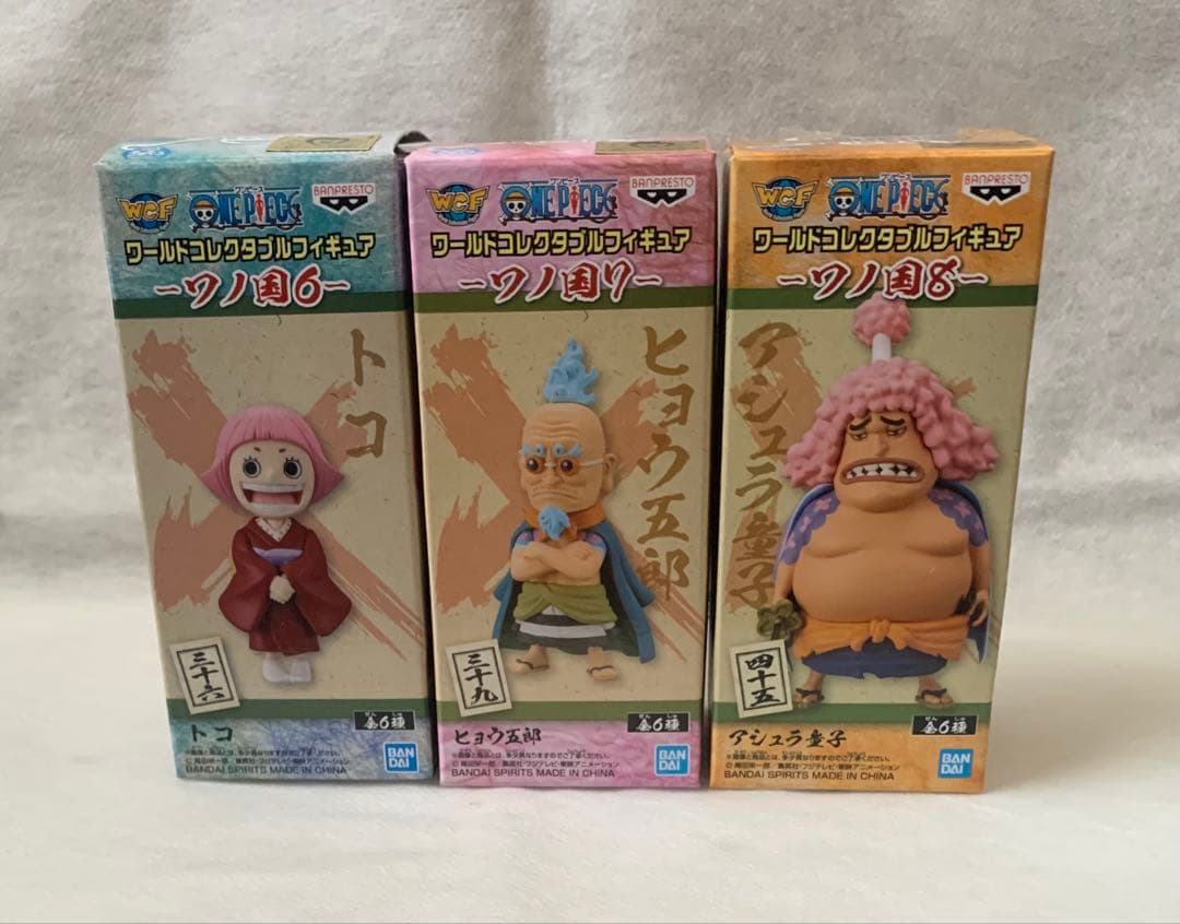 ワンピース コレクタブルフィギュア ワノ国 ドレーク&カン十郎&トの康&狂死郎他