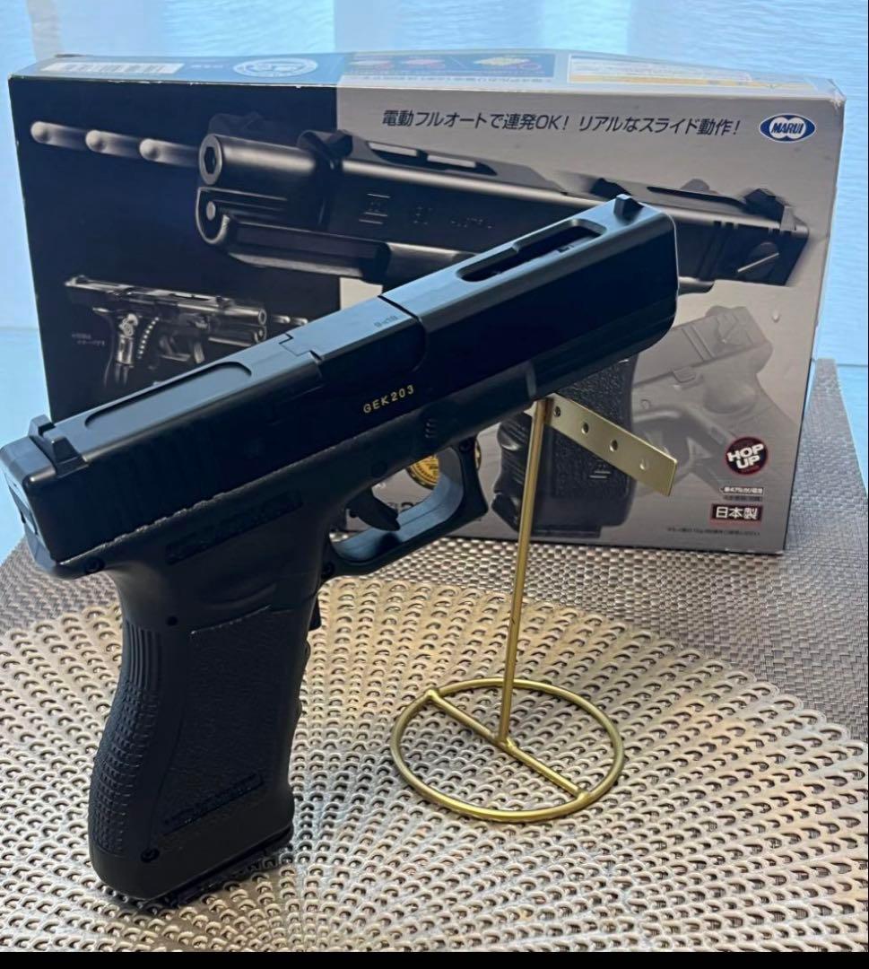 美品　東京マルイ　カスタム　グロック18C 金属ピニオン　墨入れ　艶ブラック塗装