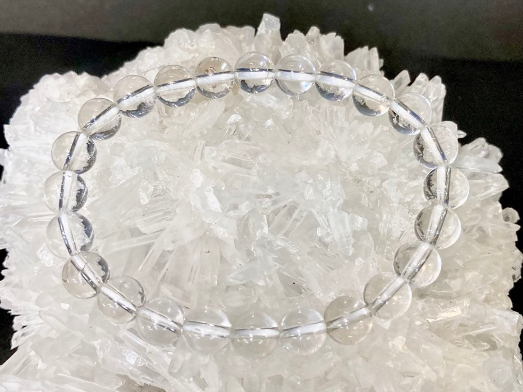 究極品質　超希少入手困難　ヒマラヤ幻の聖山　カイラス産水晶のブレス　8㎜珠