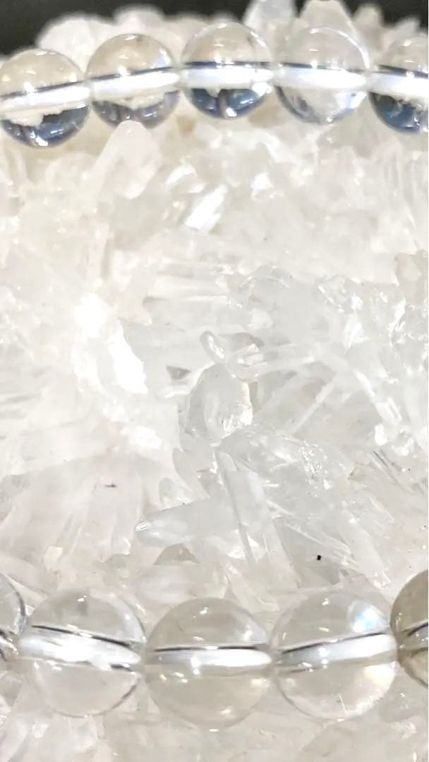 究極品質　超希少入手困難　ヒマラヤ幻の聖山　カイラス産水晶のブレス　8㎜珠