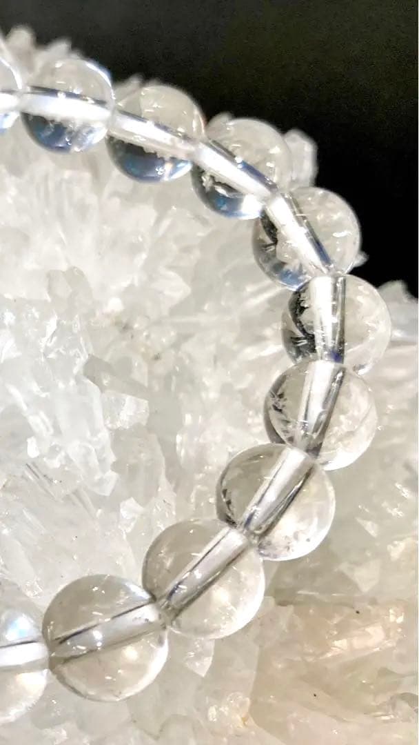 究極品質　超希少入手困難　ヒマラヤ幻の聖山　カイラス産水晶のブレス　8㎜珠