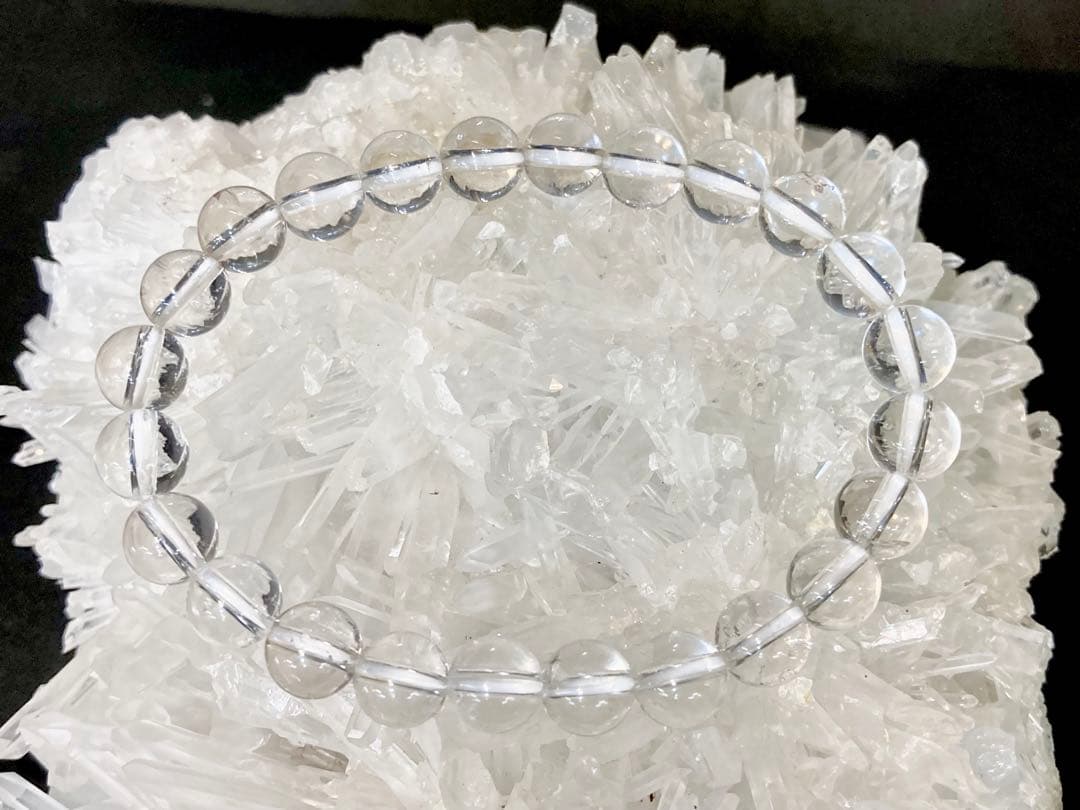 究極品質　超希少入手困難　ヒマラヤ幻の聖山　カイラス産水晶のブレス　8㎜珠