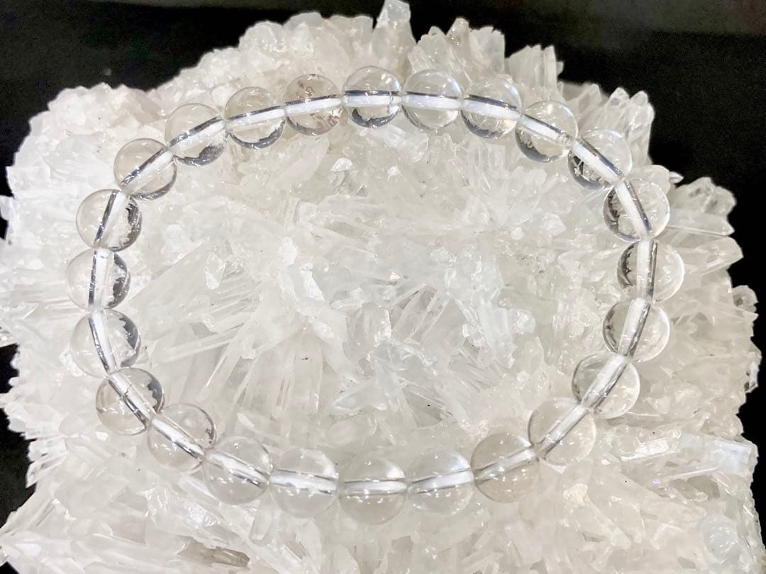 究極品質　超希少入手困難　ヒマラヤ幻の聖山　カイラス産水晶のブレス　8㎜珠