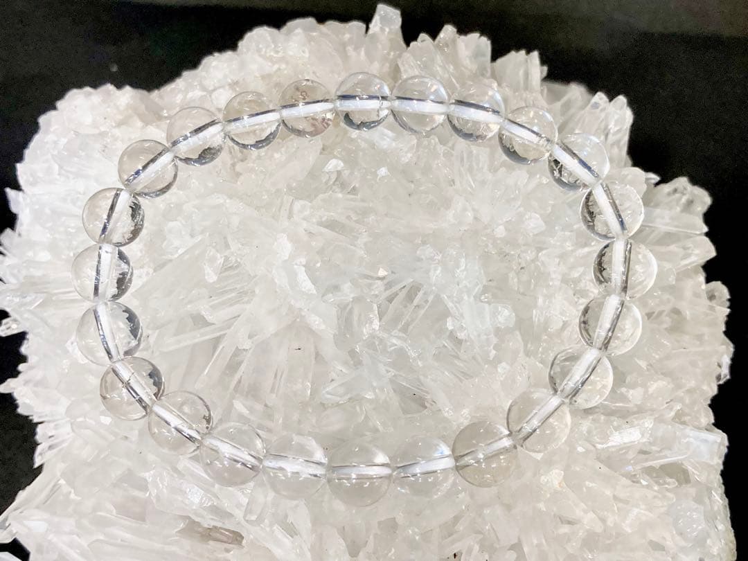 究極品質　超希少入手困難　ヒマラヤ幻の聖山　カイラス産水晶のブレス　8㎜珠