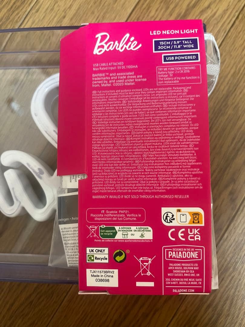新品★未使用Mattel Barbie バービーネオンライト