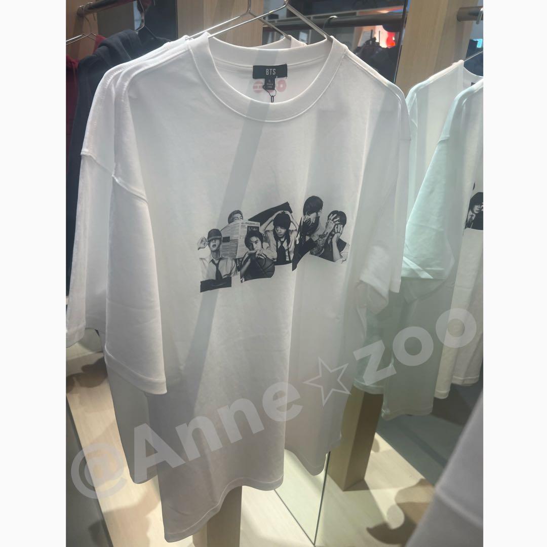 BTS グラフィックプリント Tシャツ Lサイズ ホワイト　BTS