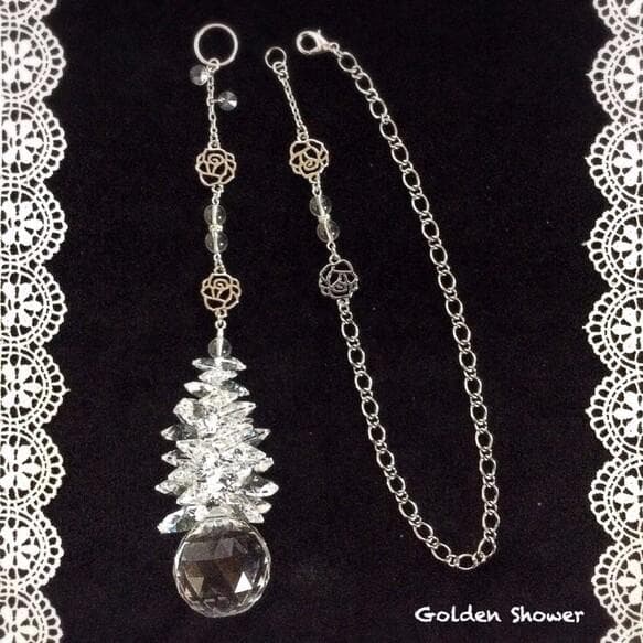 ✨クリスタル シャワー✨窓とスタンドに2wayのサンキャッチャー✨