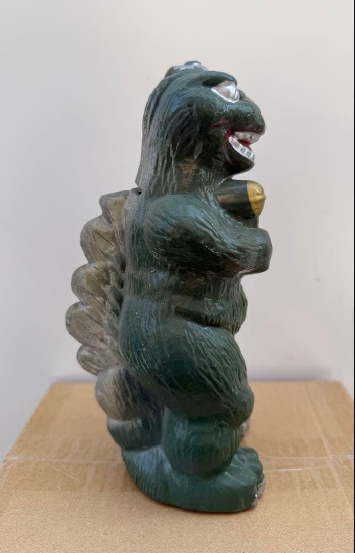 美品 90s ゴジラ マイク 貯金箱 陶器 フィギュア