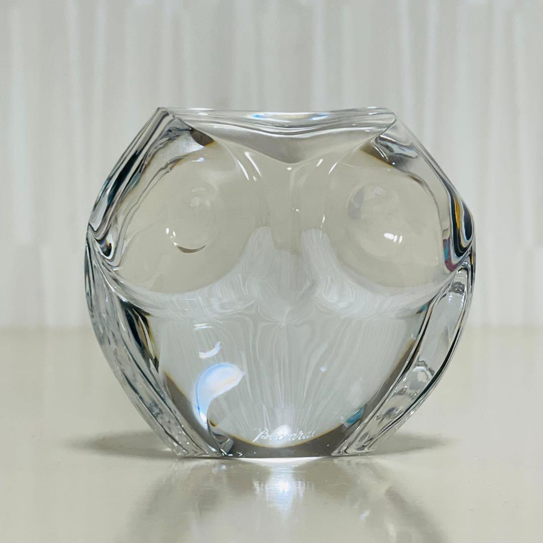 Baccarat バカラ ふくろう 置物 フィギュリン