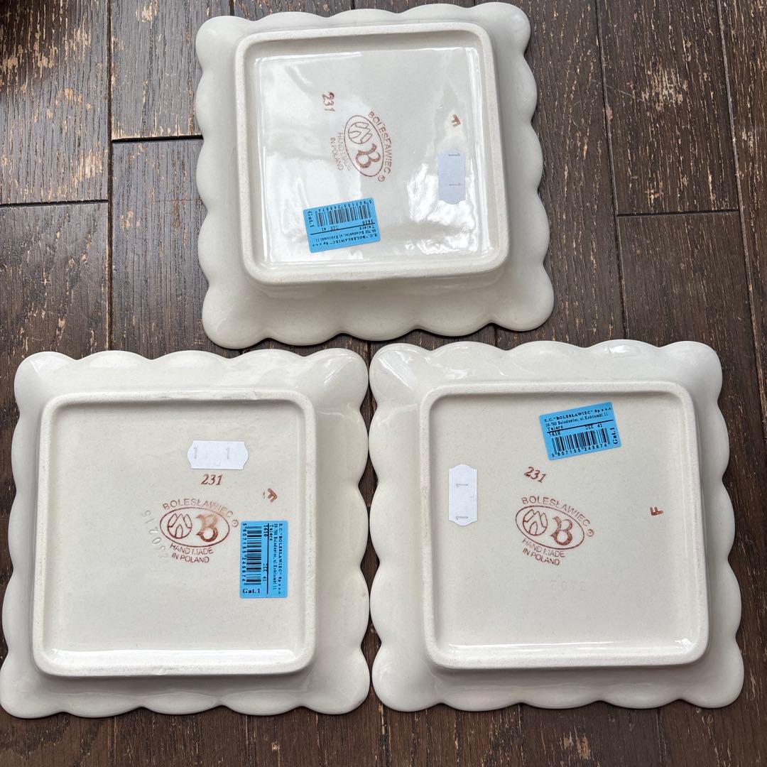 新品⭐︎Boleslawiec セラミック皿 3点セット