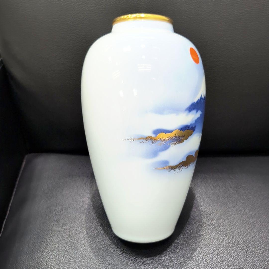 深川製磁 　雲金光明富士　花瓶