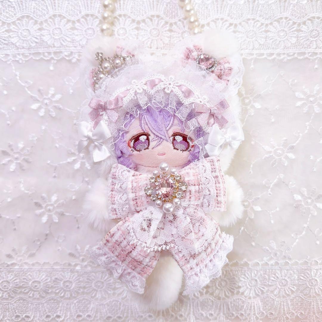 ツイードシリーズ　いつぬい　ぬい服　着ぐるみ　もこもこ　ピンク　ねこ　ロリータ
