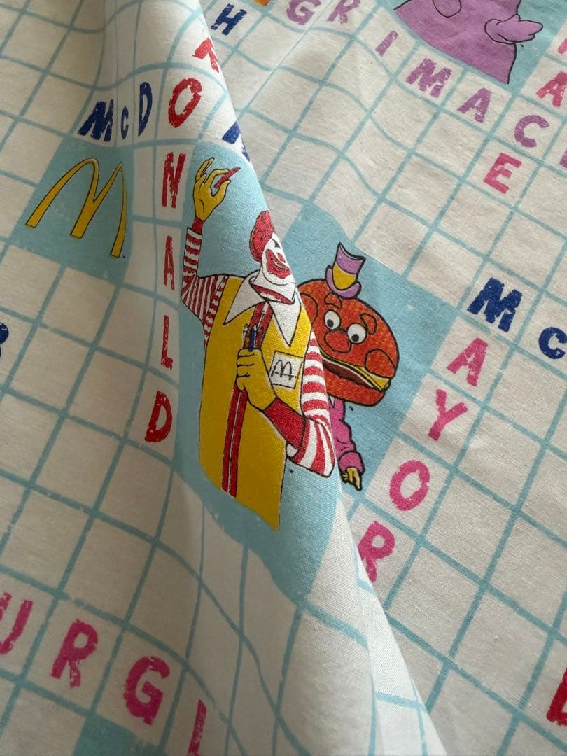☆ ビンテージシーツ　マクドナルド　フラットシーツ