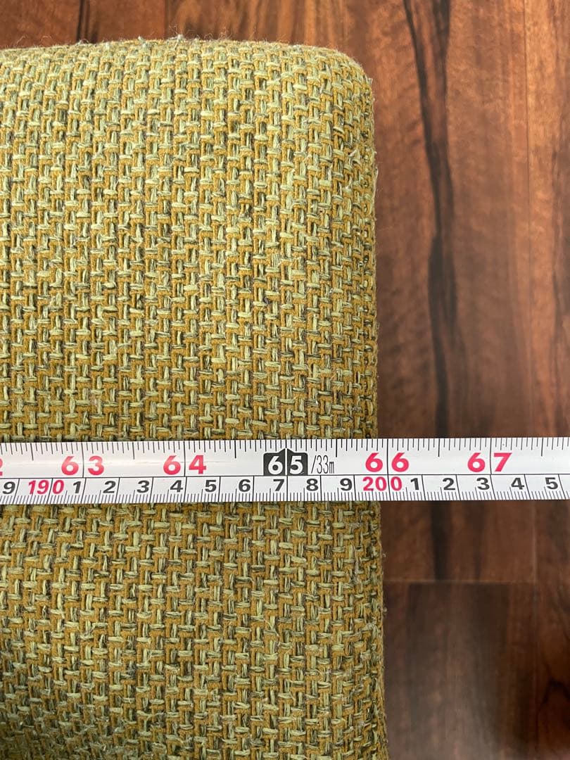 フランネルソファ　シエスタ　３人掛け　ソファベッド　グリーン　緑