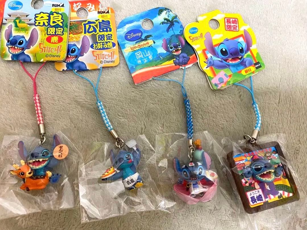 ご当地 リロアンドスティッチ　根付け　ストラップ まとめ売り