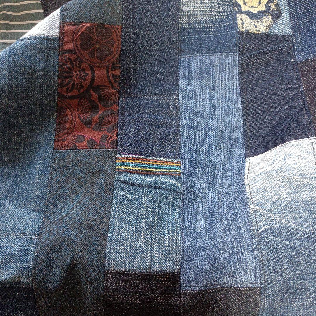 ジーンズリメイク　ハンドメイド　マルチカバー